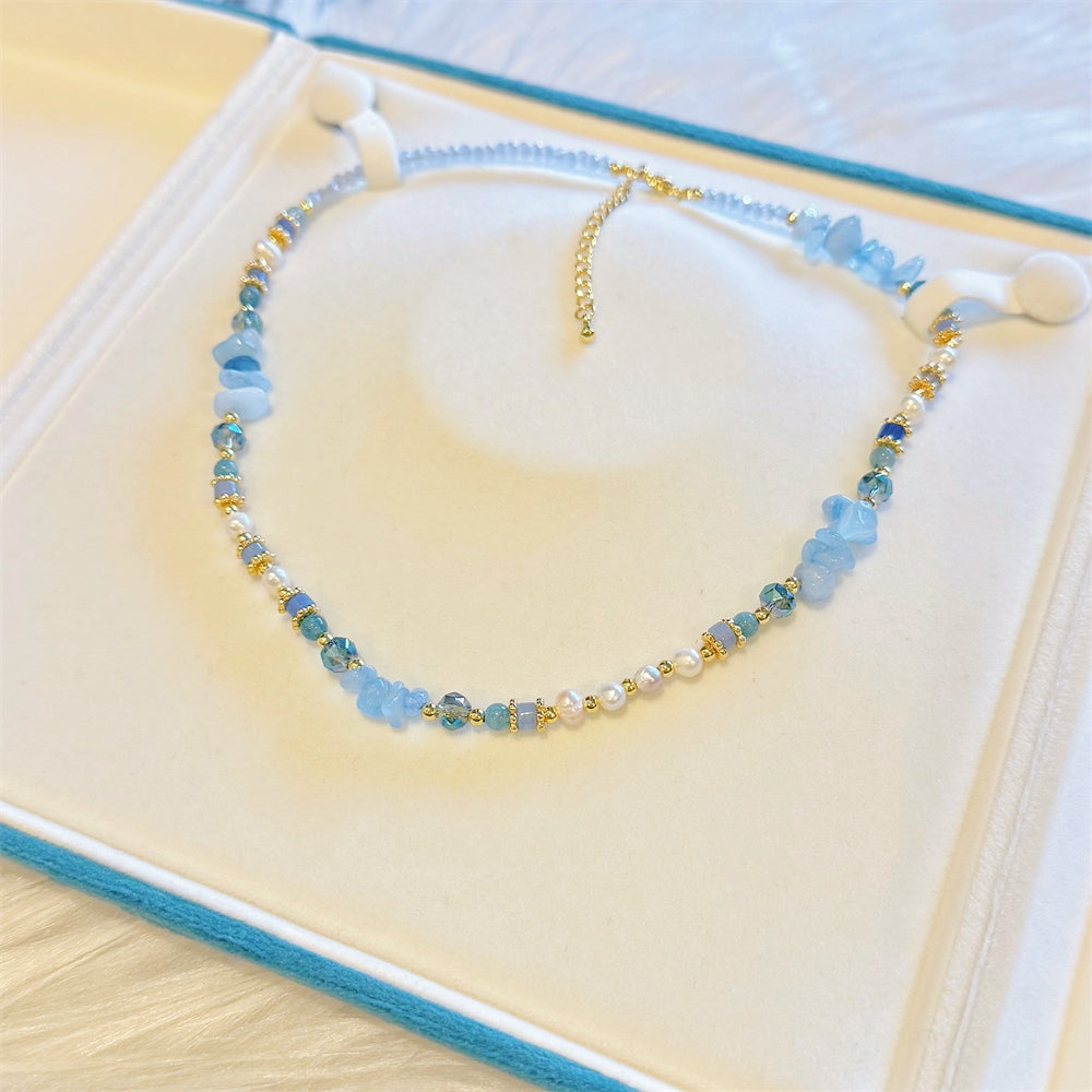 Freshwater Pearl and Gemstone Necklace - Verna - Akuna Pearls