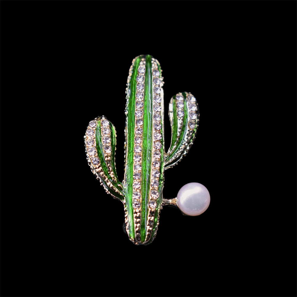 Freshwater Pearl Brooch - Cactus - Akuna Pearls