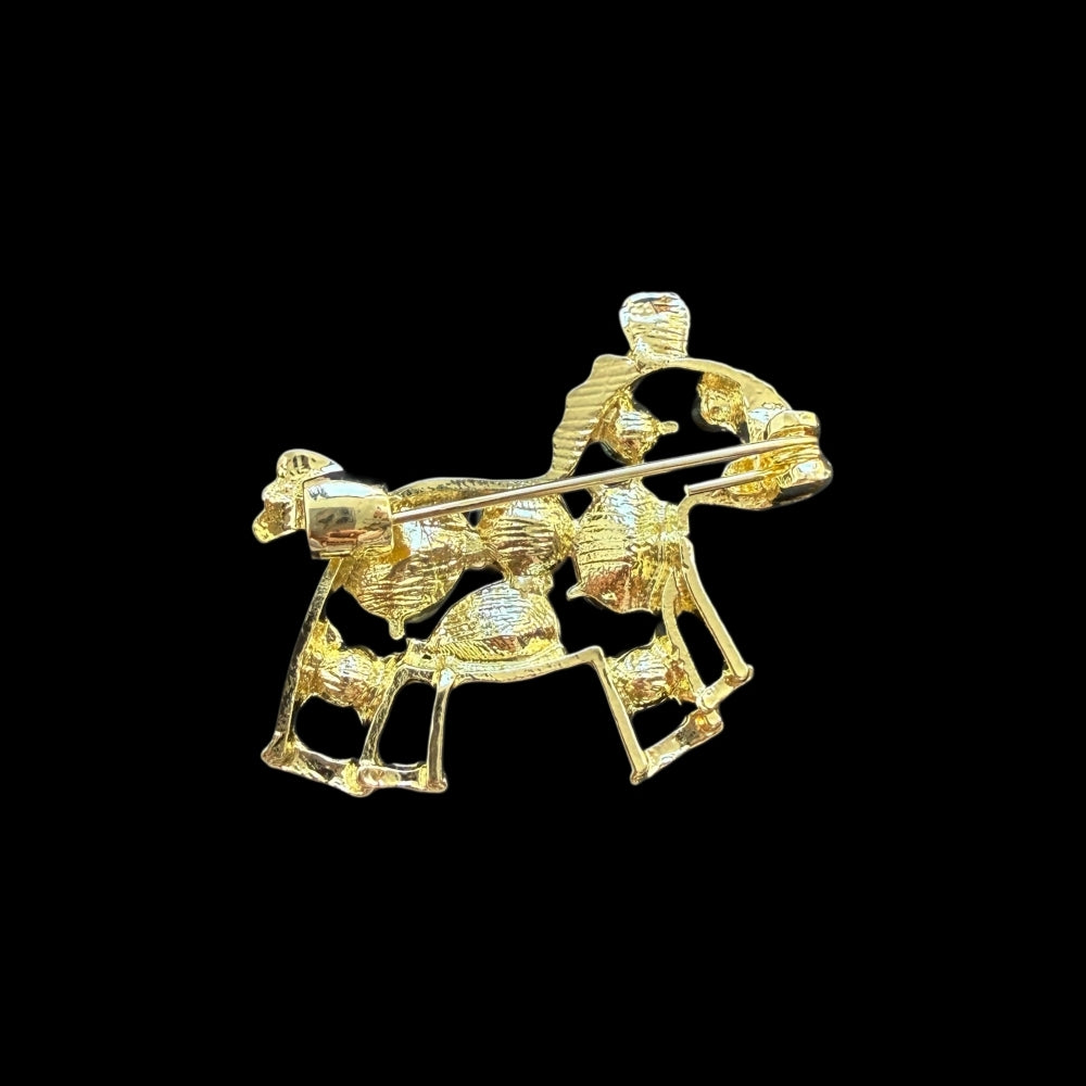 Freshwater Pearl Brooch - Colourful Pony - Akuna Pearls