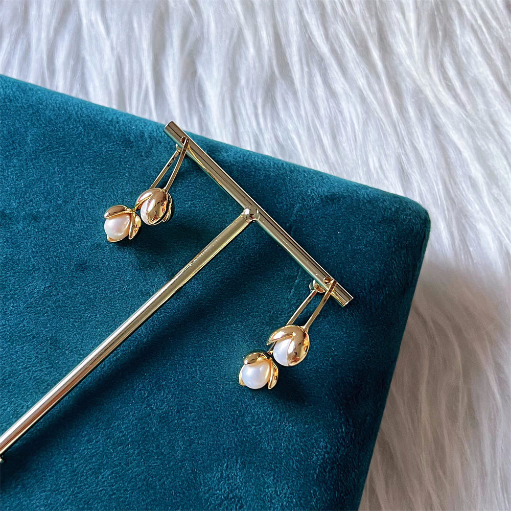 Freshwater Pearl Jacket Earrings - Leylani - Akuna Pearls