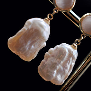 Baroque Pearl Stud Earrings - Isabella - Akuna Pearls