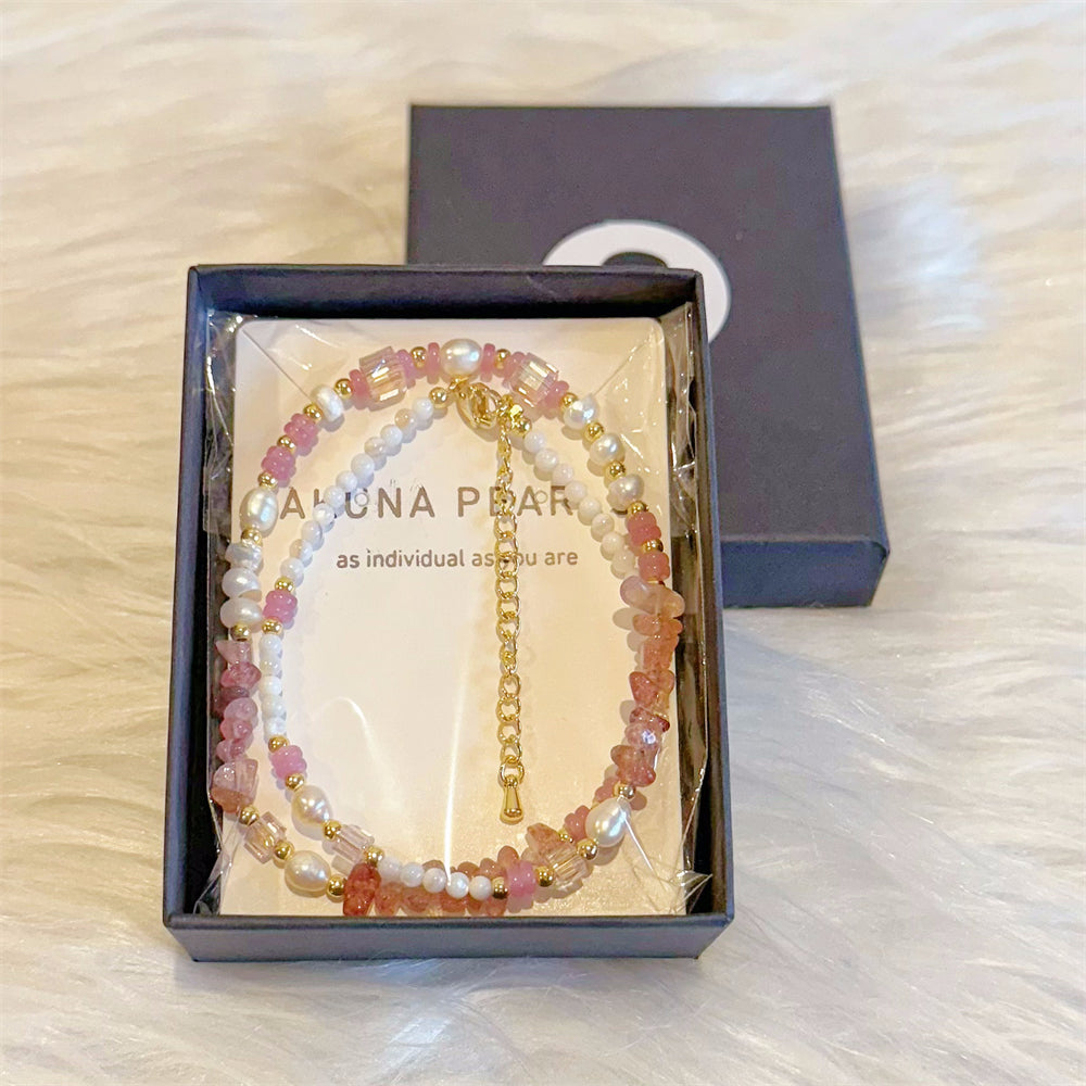 Freshwater Pearl and Gemstone Necklace - Verna - Akuna Pearls