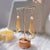 Freshwater Pearl Long Dangle Hook Bridal Earrings - Teresa - Akuna Pearls