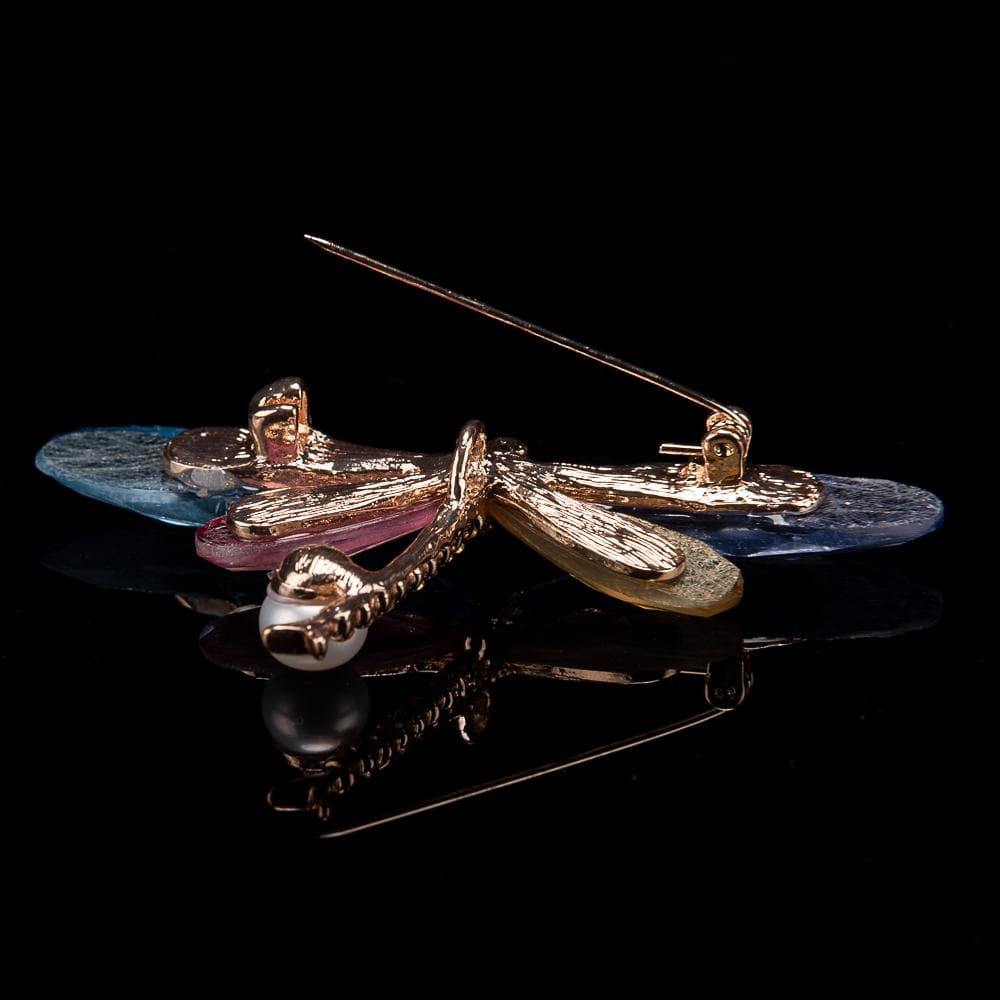 Freshwater Pearl Brooch - Dragonfly - Akuna Pearls