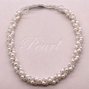 Freshwater Pearl Magnetic Necklace - Jose - Akuna Pearls