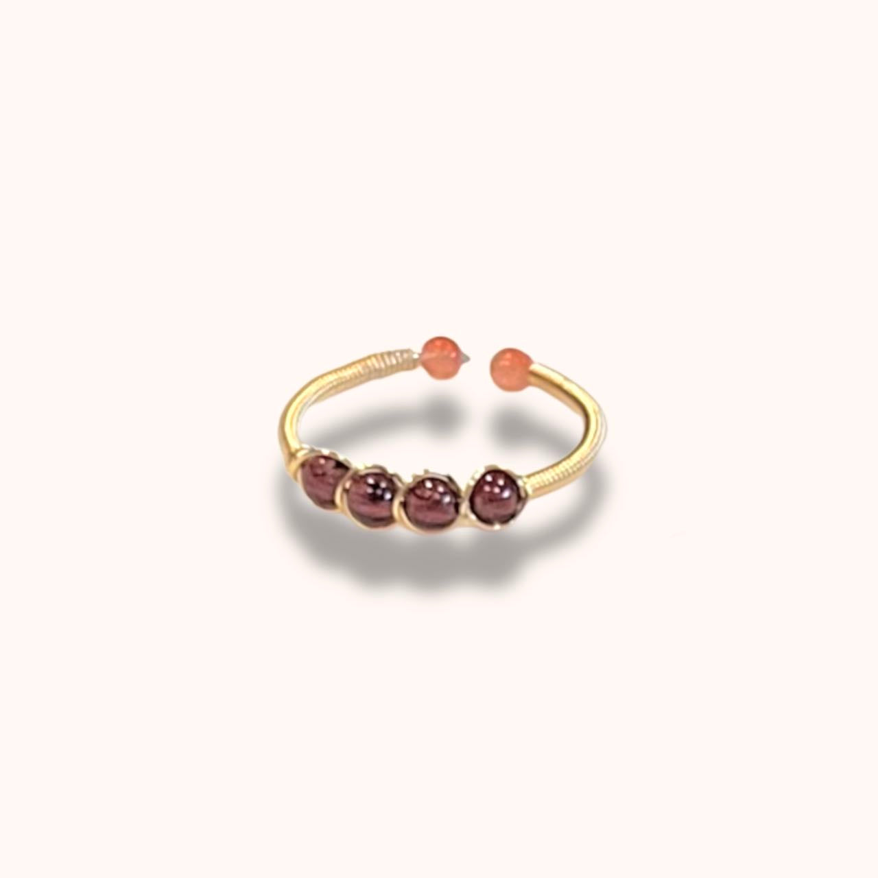 Gemstone Open Ring - Sook - Akuna Pearls