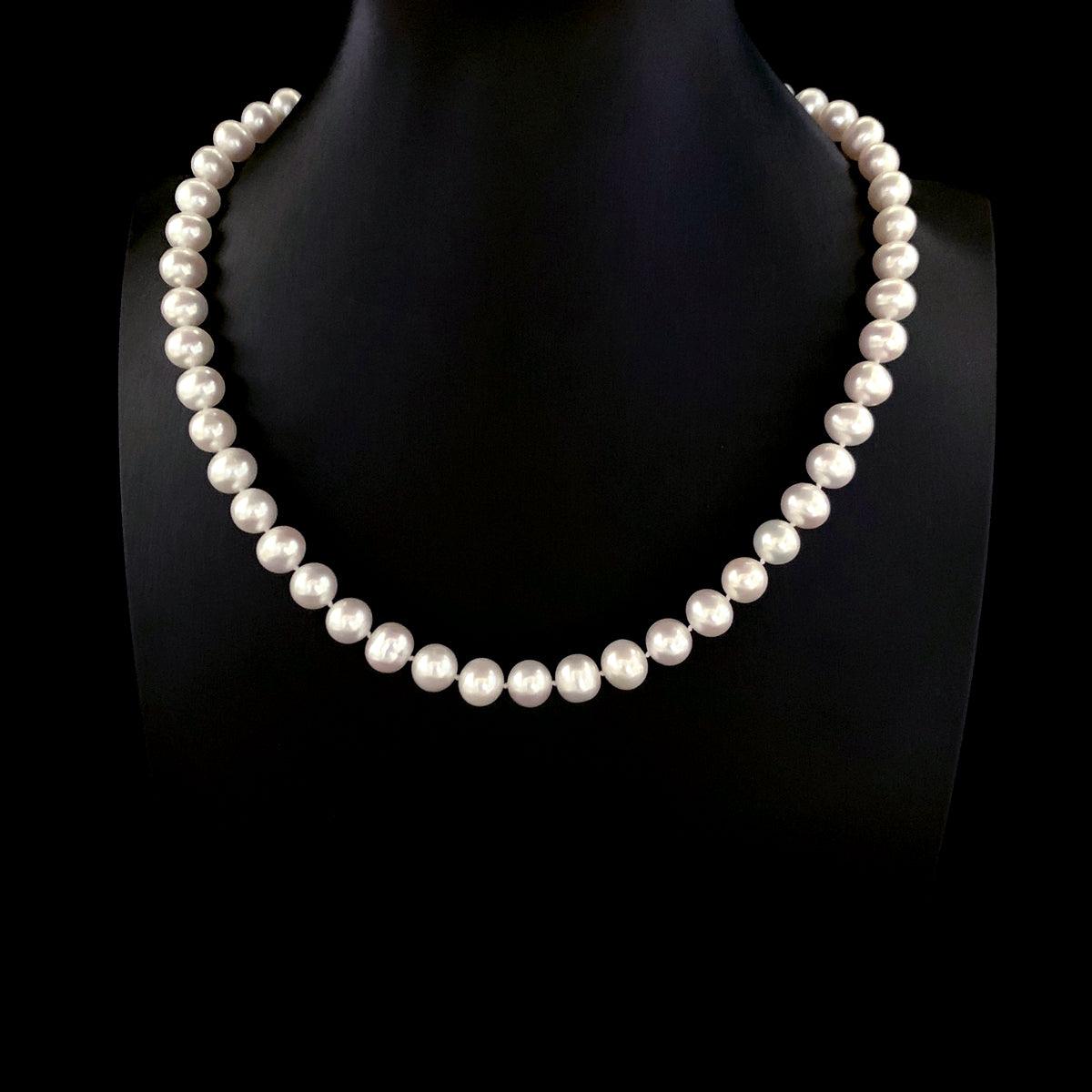 Classic Freshwater Pearl Necklace - Amoret - Akuna Pearls