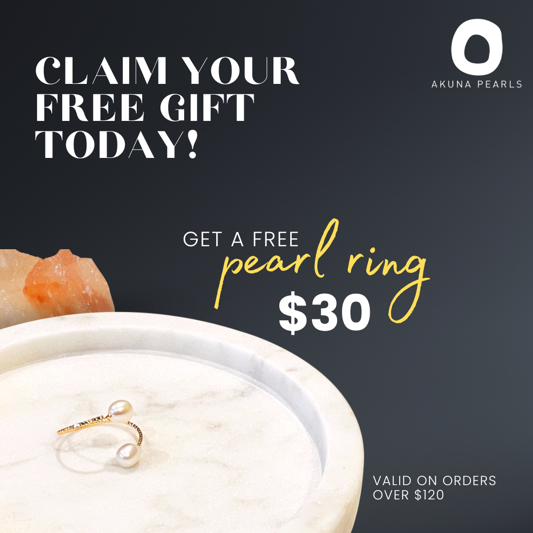 Free Freshwater Pearl Ring- Sook - Akuna Pearls