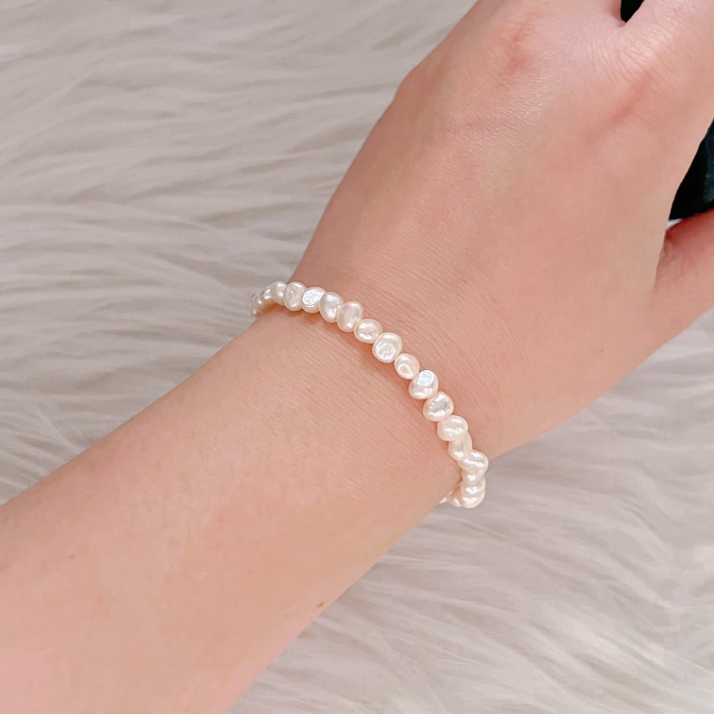 Classic Baroque Baby Pearl Bracelet - Emilia - Akuna Pearls