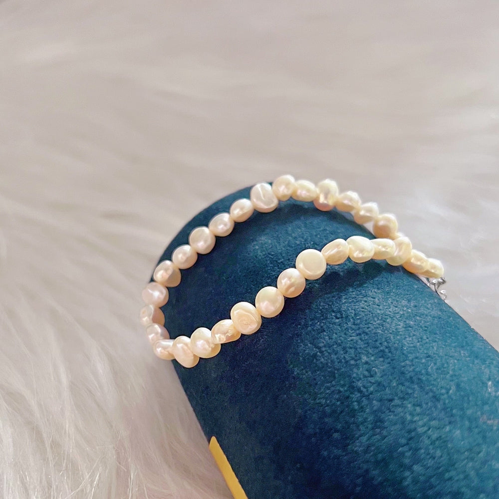 Classic Baroque Baby Pearl Bracelet - Emilia - Akuna Pearls