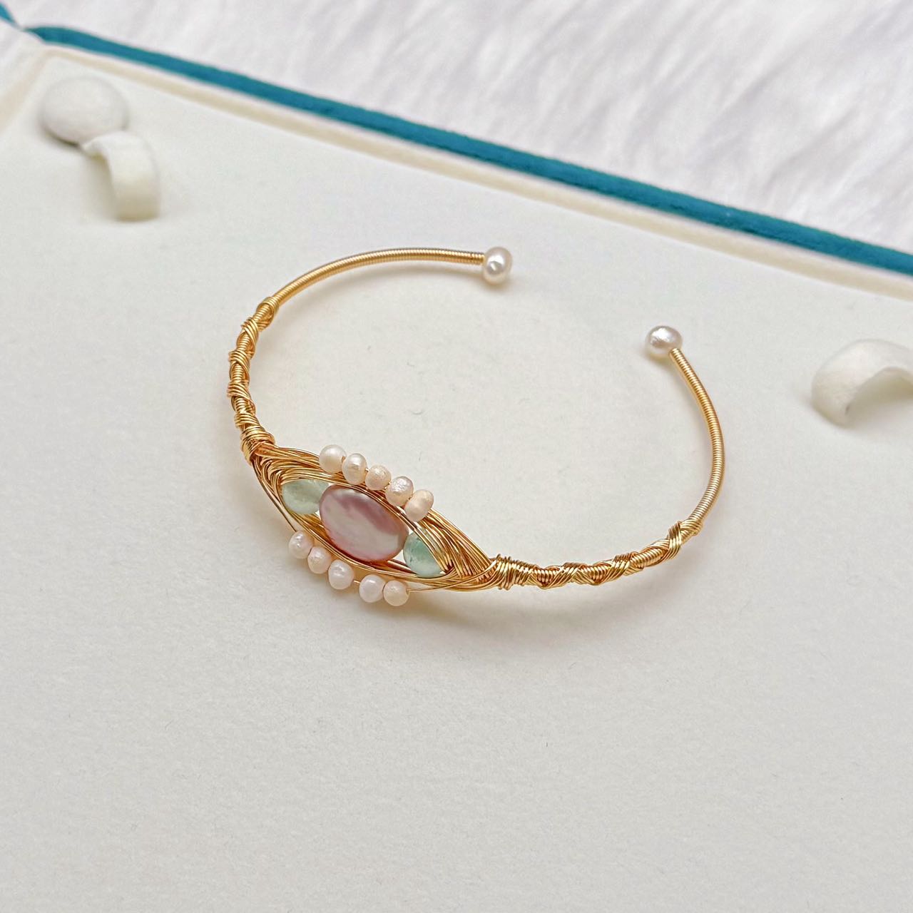 Baroque Pearl Bangle - Blythe - Akuna Pearls
