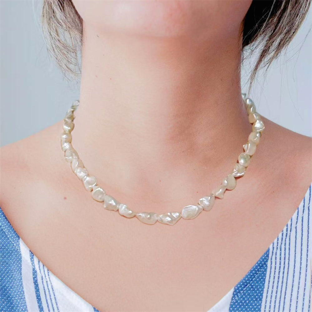 Baroque Pearl Classic Necklace - Mia - Akuna Pearls