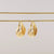 Minimal Waterproof Hoop Earrings - Chunky Waves - Akuna Pearls