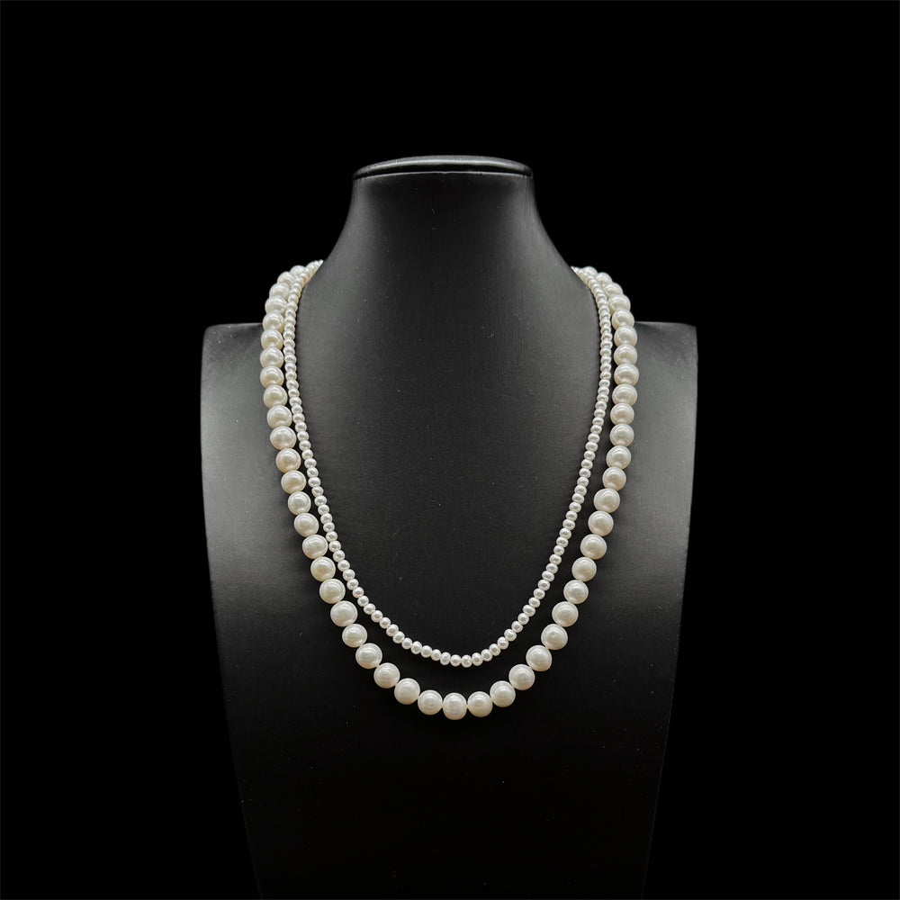 Classic Freshwater Pearl Double-Strand Necklace - Hayley - Akuna Pearls