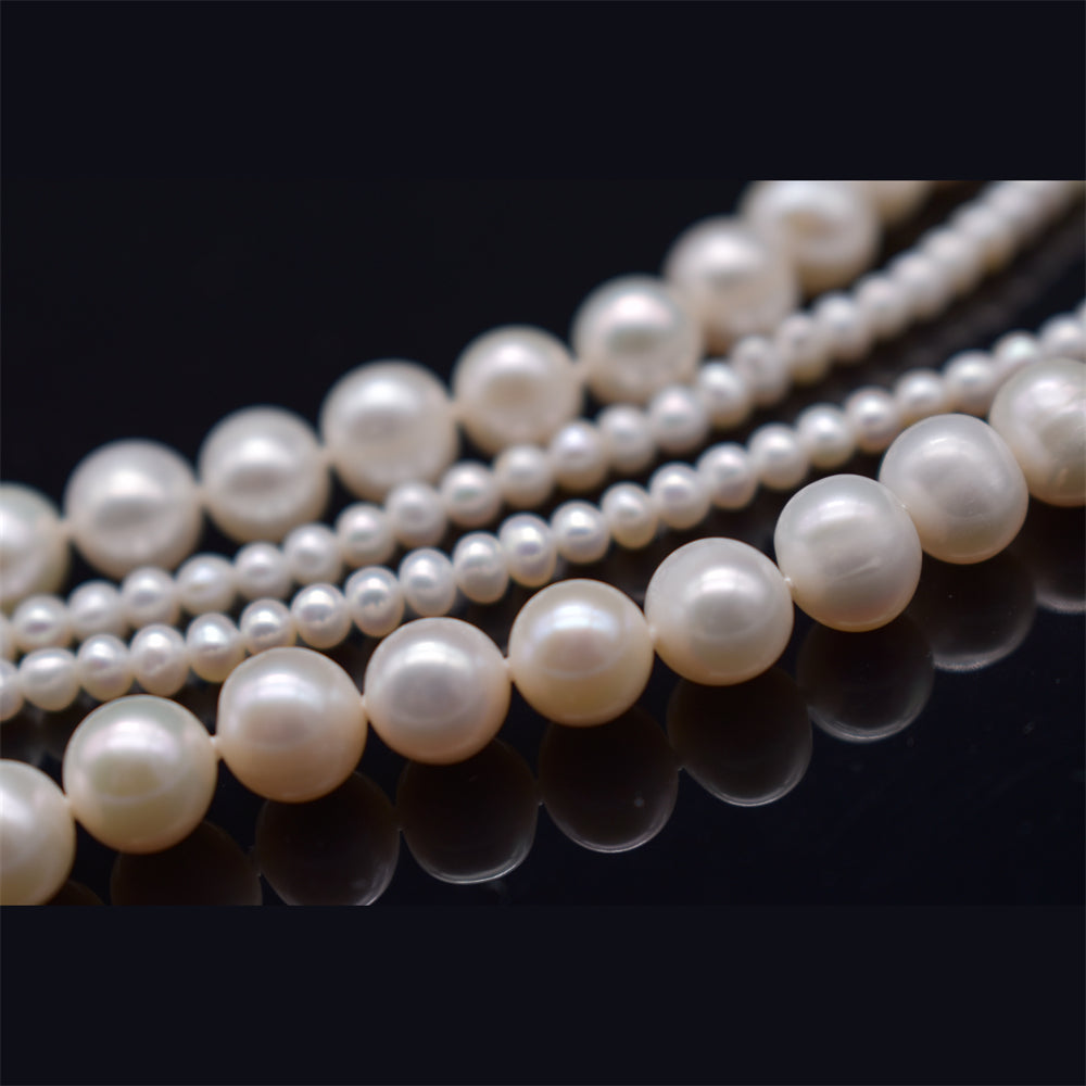 Classic Freshwater Pearl Double-Strand Necklace - Hayley - Akuna Pearls