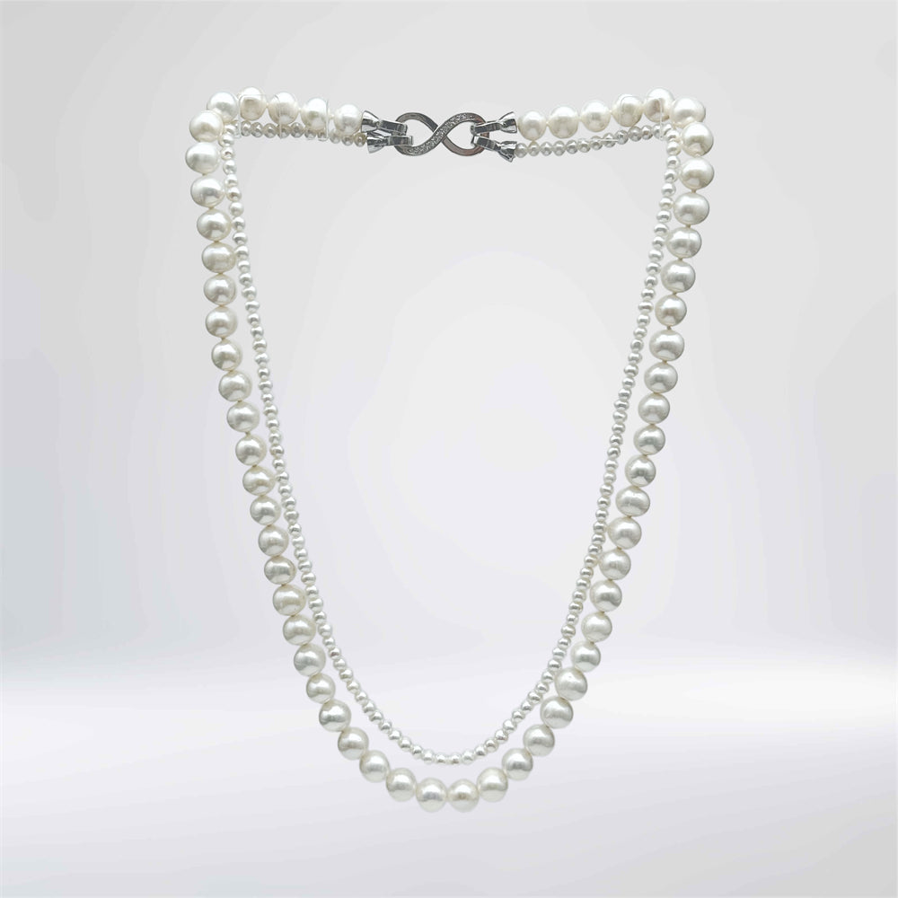 Classic Freshwater Pearl Double-Strand Necklace - Hayley - Akuna Pearls