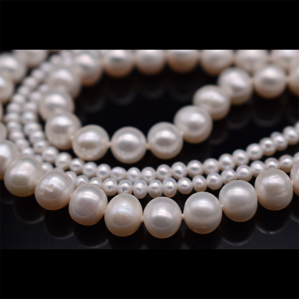 Classic Freshwater Pearl Double-Strand Necklace - Hayley - Akuna Pearls