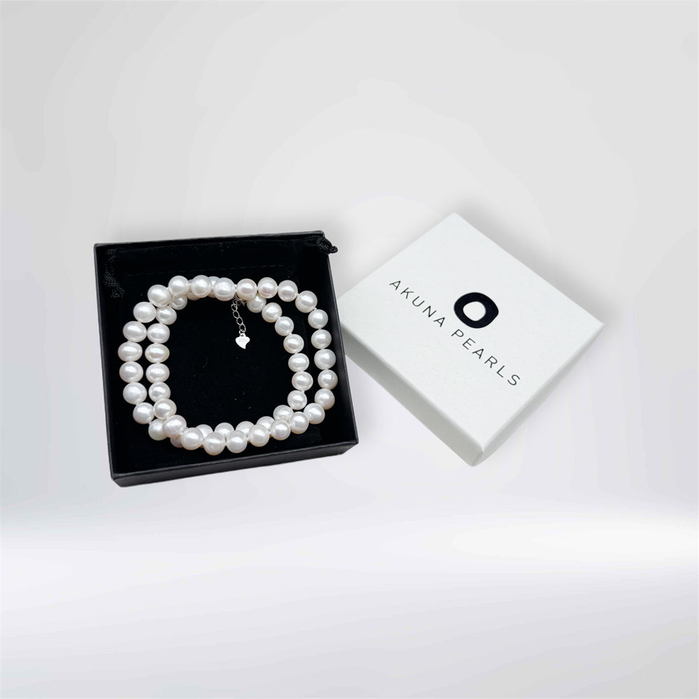 Classic Freshwater Pearl Necklace - Hayden - Akuna Pearls