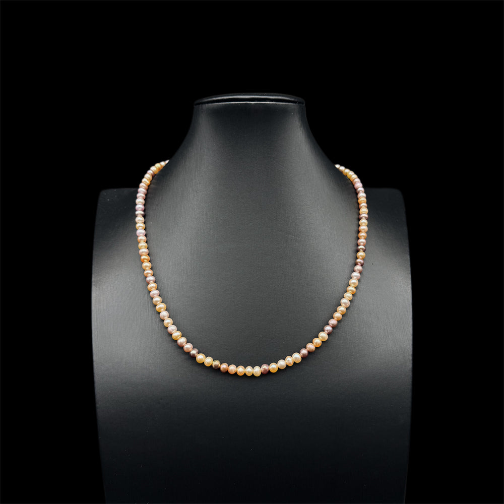 Classic Freshwater Pearl Necklace - Sophia Pink - Akuna Pearls