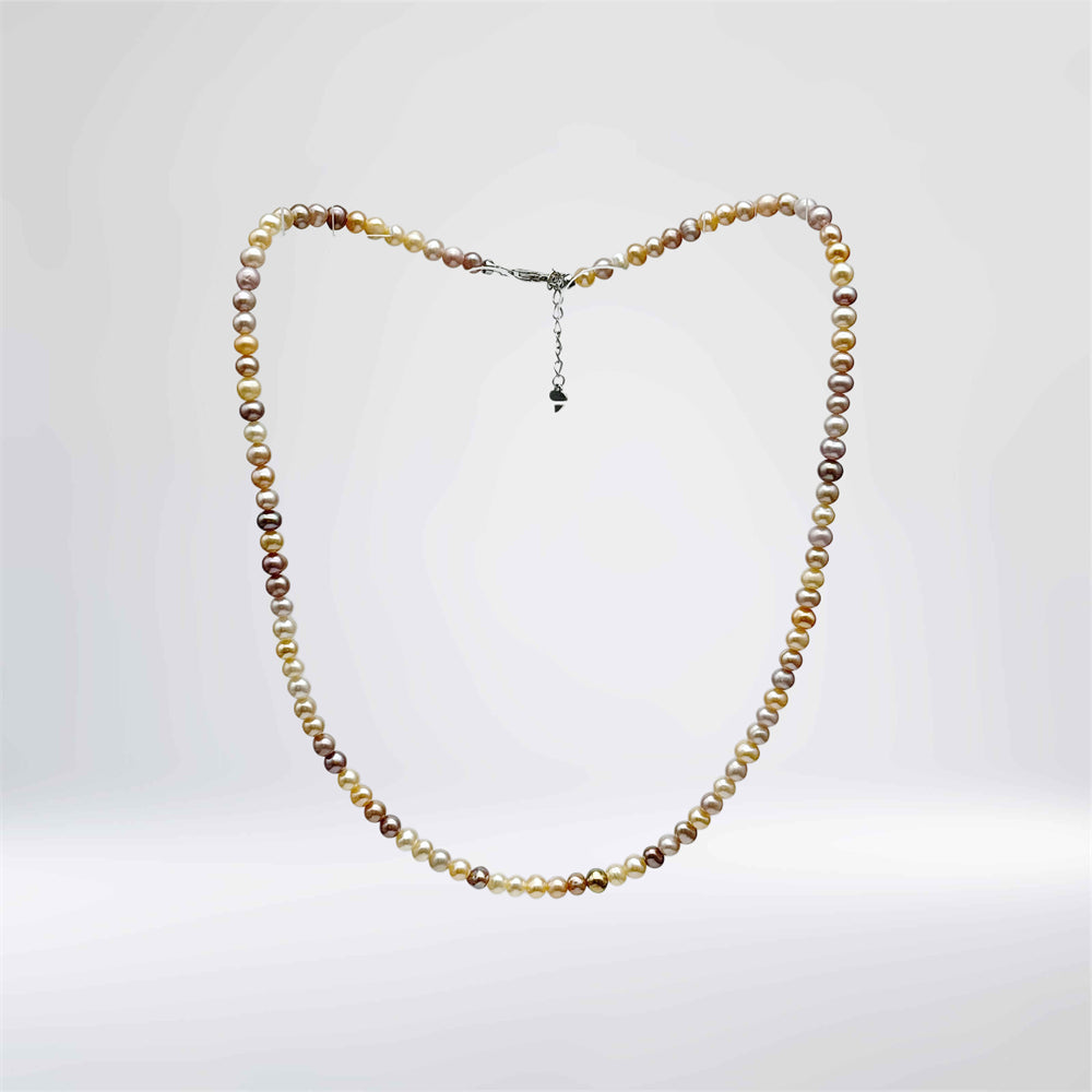 Classic Freshwater Pearl Necklace - Sophia Pink - Akuna Pearls