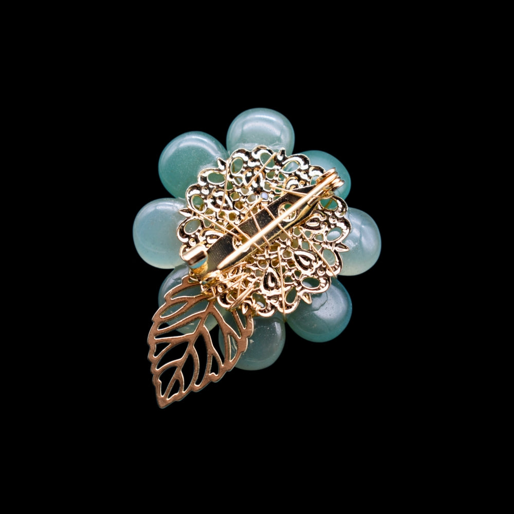 Collector's Freshwater Pearl Brooch - Jade Blossom