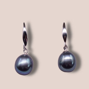 Freshwater Pearl Black Pearl Earrings - Zana - Akuna Pearls
