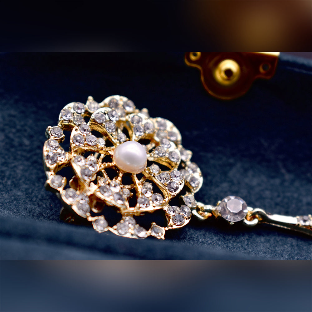 Freshwater Pearl Brooch - Celeste Radiance - Akuna Pearls