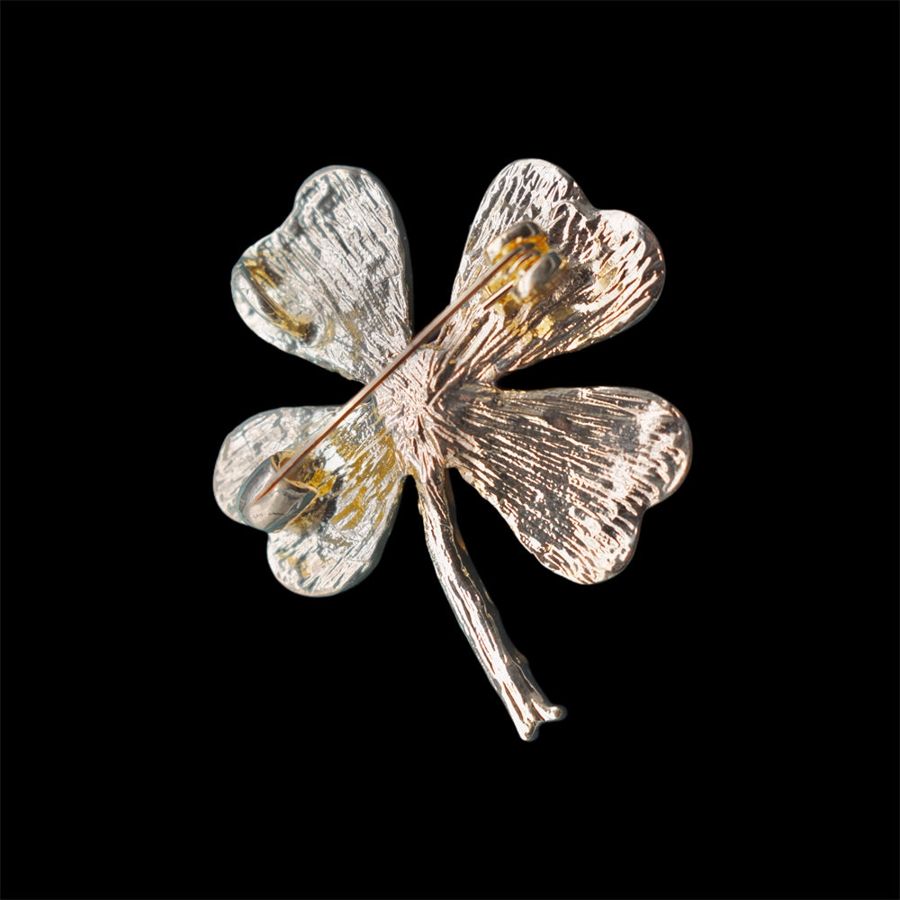 Freshwater Pearl Brooch - Clover - Akuna Pearls