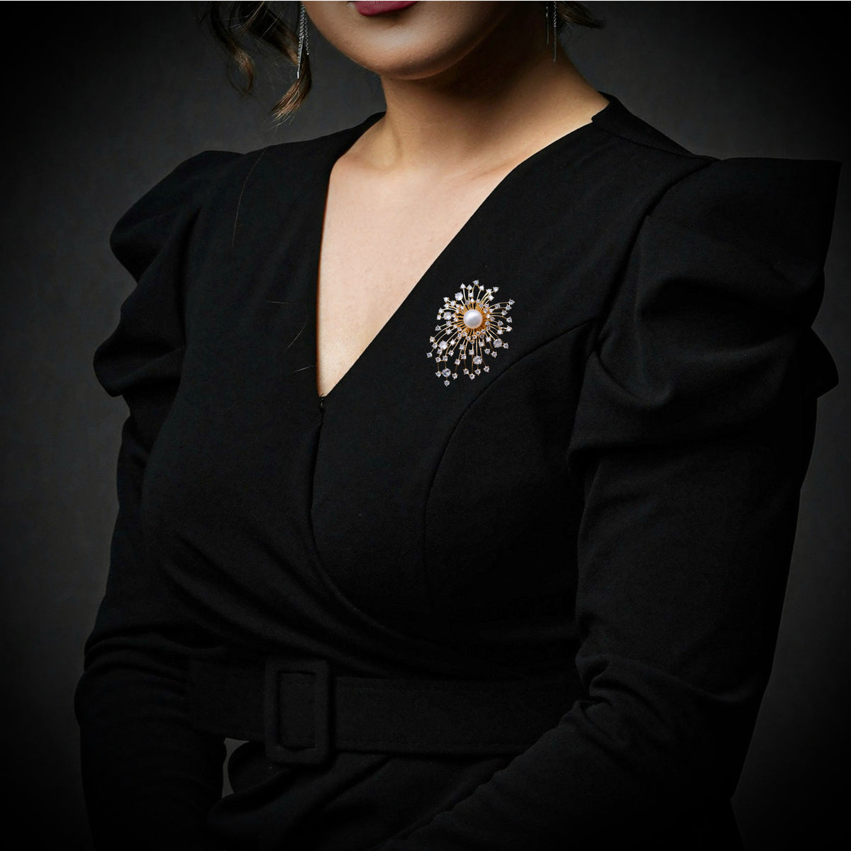 Fancy Freshwater Pearl Brooch - Fireworks - Akuna Pearls