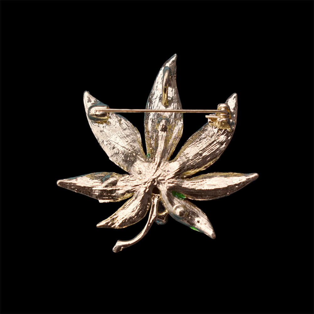 Freshwater Pearl Brooch - Palm Leaf - Akuna Pearls