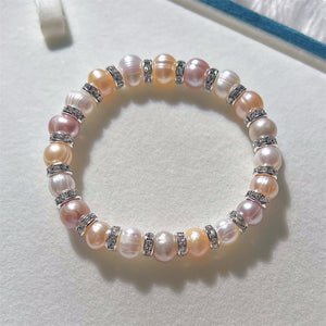 Freshwater Pearl Elastic Bracelet - Cora - Akuna Pearls
