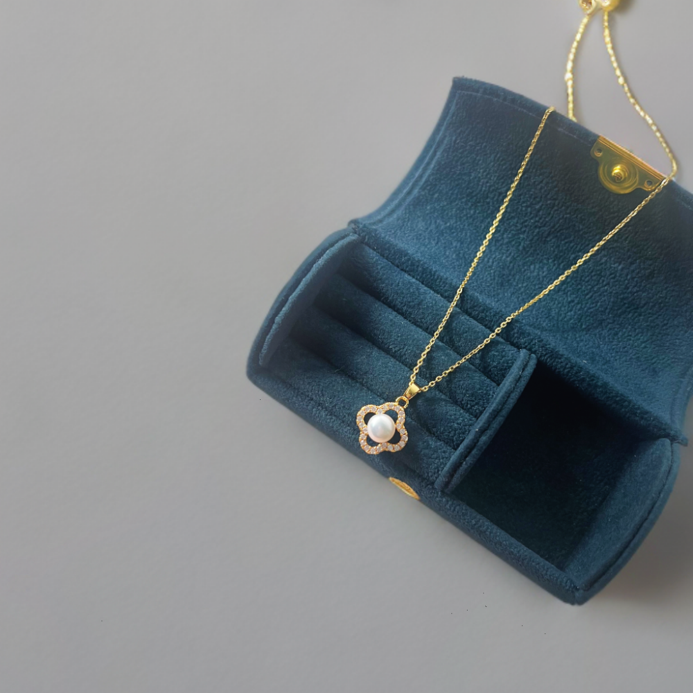 Freshwater Pearl Necklace, Earrings and Ring Gift Set - Millaray - Akuna Pearls