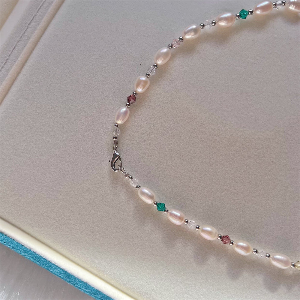 Freshwater Pearl & Glass Bead Necklace - Harper - Akuna Pearls