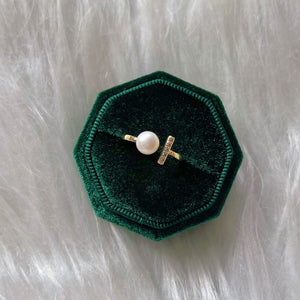 Freshwater Pearl Necklace, Earrings and Ring Gift Set - Idalia - Akuna Pearls