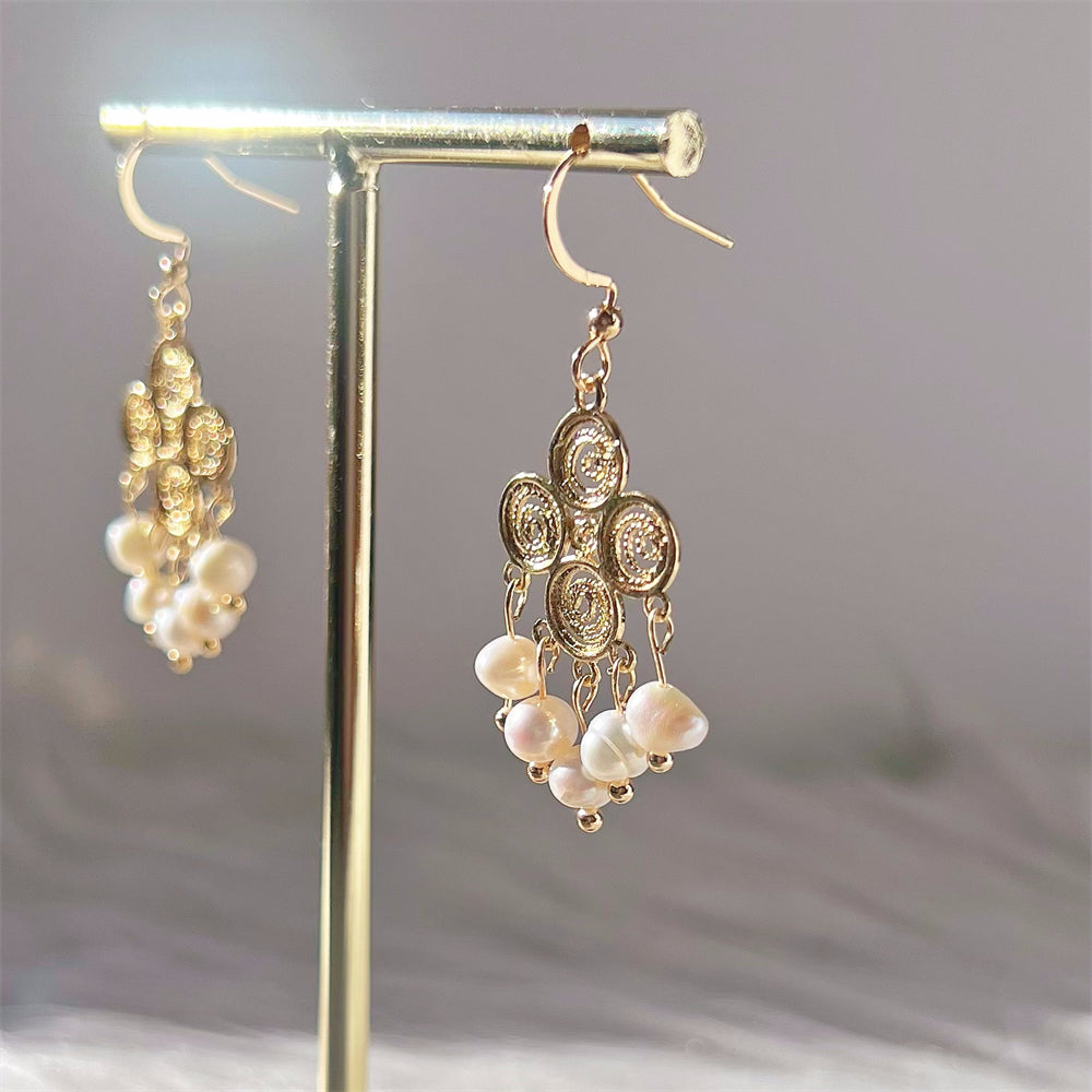 Freshwater Pearl Hook Earrings Dangle Earrings - Cachet - Akuna Pearls
