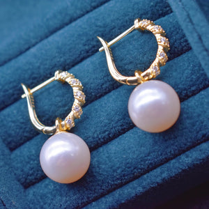 Freshwater Pearl Hoop Earrings - Matilda - Akuna Pearls