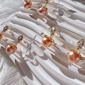 Freshwater Pearl Drop Earrings - Novah - Akuna Pearls