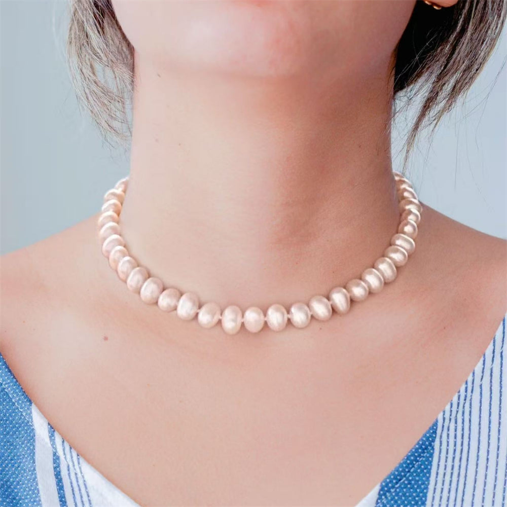 Classic Freshwater Pearl Necklace - Amoret - Akuna Pearls