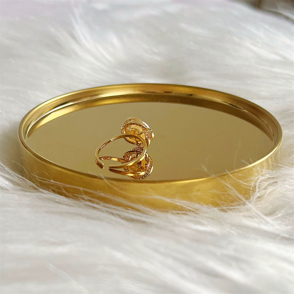 Freshwater Pearl Open Ring - Halo - Akuna Pearls