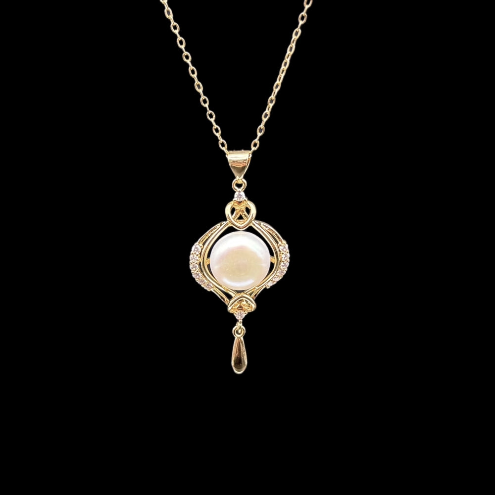 Freshwater Pearl Pendant Necklace - Zelfa - Akuna Pearls