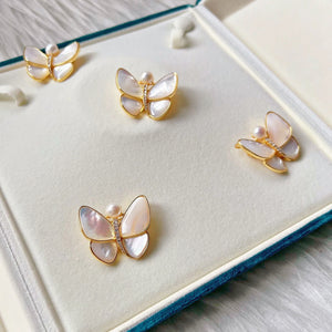 Freshwater Pearl Seashell Brooch - Butterfly - Akuna Pearls