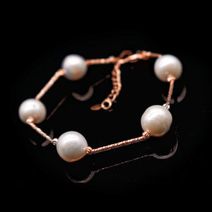 Baroque Pearl Station Bracelet - Estee - Akuna Pearls