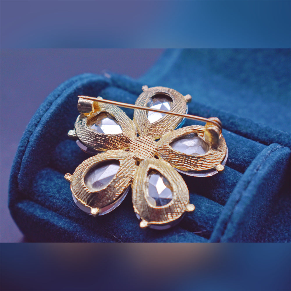 Freshwater Pearl Brooch - Rainbow Flower - Akuna Pearls