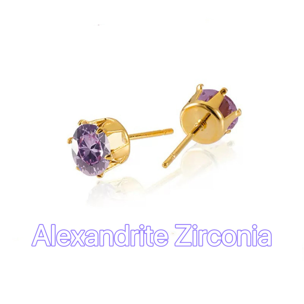 Free Waterproof Birthstone Earrings - June - Akuna Pearls