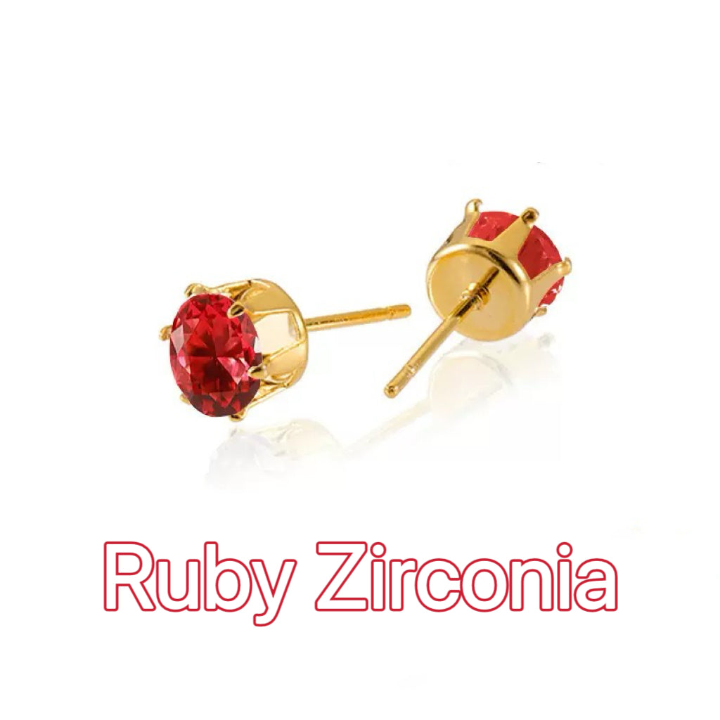 Free Waterproof Birthstone Earrings - July - Akuna Pearls