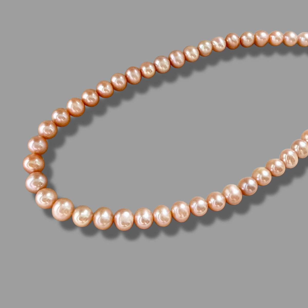 Classic Freshwater Pearl Necklace - Adrian Pink