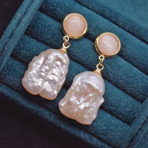 Baroque Pearl Stud Earrings - Isabella - Akuna Pearls