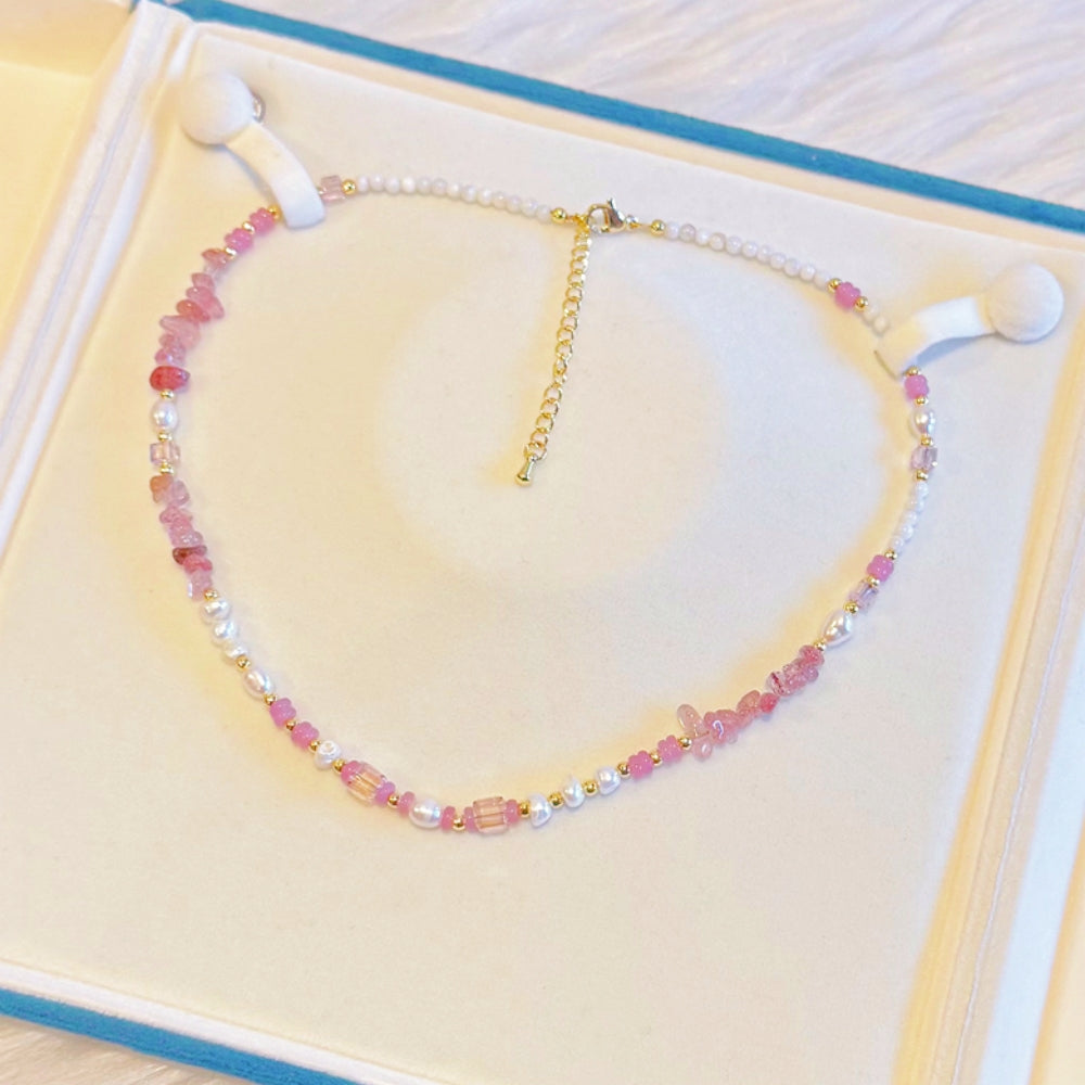 Freshwater Pearl and Gemstone Necklace - Verna - Akuna Pearls