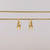 Minimal Titanium Waterproof Hoop Earrings - Small Double Hoop - Akuna Pearls