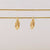 Minimal Waterproof Hoop Earrings - Small Twist Hoop Triple - Akuna Pearls